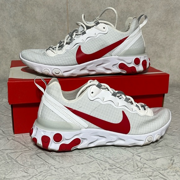 Nike React Element 55 SE SU19 men’s 8 women’s 9.5 like new RED - Picture 2 of 14